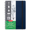 Derwent Academy Visual Art Diary A5 Portrait 120 Page Navy - Pack of 5 | Mega Office Supplies