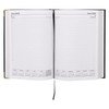 Leatherette Diary A5 Day To A Page Black Corporate 2026