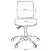 Buro Navy Roma 3 Lever Mid Back with Seat Slide without Arms | Mega Office Supplies