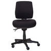 Buro 3 Lever Mid Back with Seat Slide without Arms Charcoal Roma | Mega Office Supplies