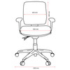 Buro Navy Roma 3 Lever Mid Back with Seat Slide with Arms | Mega Office Supplies