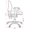 Buro Roma 3 Lever Mid Back with Seat Slide with Arms Green | Mega Office Supplies