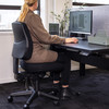 Buro Green Roma 3 Lever Mid Back with Seat Slide with Arms | Mega Office Supplies