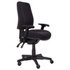 Buro Roma 3 Lever High Back with Seat Slide with Arms Black | Mega Office Supplies