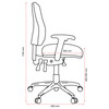 Buro Roma 3 Lever High Back with Seat Slide with Arms Navy | Mega Office Supplies