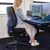 Buro Navy Roma 3 Lever High Back with Seat Slide with Arms | Mega Office Supplies