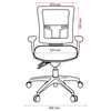 Buro 24/7 Mesh Back with Seat Slide Nylon Base without Arms Elastic Black Metro II | Mega Office Supplies
