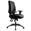 Buro Tidal Medium Back Chair Fully Upholstered with Arms Black | Mega Office Supplies