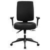 Buro Medium Back Chair Fully Upholstered with Arms Black Tidal | Mega Office Supplies
