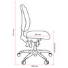 Buro Teal Tidal Medium Back Chair Fully Upholstered with Arms | Mega Office Supplies