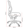 Buro Chair without Arms Teal Tidal Mesh High Back | Mega Office Supplies
