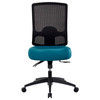 Buro High Back Chair without Arms Teal Tidal Mesh | Mega Office Supplies