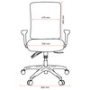 Buro Chair with Arms Black Tidal Mesh High Back | Mega Office Supplies