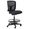 Mondo Tivoli Drafting Chair 1-Lever Mesh Back Without Arms Zen Black