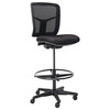 Mondo Tivoli 1-Lever Drafting Chair Mesh Back Without Arms Zen Black