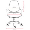 Mondo Black Java Chair 3-Lever High Back Without Arms