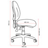 Mondo Black 3-Lever Java Chair High Back Without Arms