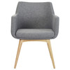 Hady Chair Everyday 4-Leg Wood Base Keylargo Ash Konfurb