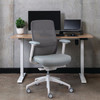 Konfurb Everyday Model Mesh Back with Arms White Luna Chair | Mega Office Supplies