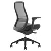 Konfurb Mesh Back Luna Chair with Arms Black
