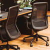 Konfurb Everyday Model Mesh Back with Arms Black Luna Chair | Mega Office Supplies