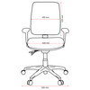 Buro 3 Lever High Back with Seat Slide without Arms SafeTex Charcoal Roma | Mega Office Supplies