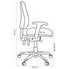 Buro High Back with Seat Slide without Arms SafeTex Charcoal Roma 3 Lever | Mega Office Supplies