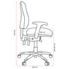Buro High Back with Seat Slide without Arms SafeTex Rust Roma 3 Lever | Mega Office Supplies