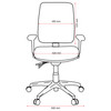 Buro 3 Lever High Back with Seat Slide without Arms SafeTex Rust Roma | Mega Office Supplies