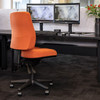 Buro Rust Roma 3 Lever High Back with Seat Slide without Arms SafeTex | Mega Office Supplies