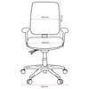 Buro 3 Lever High Back with Seat Slide without Arms SafeTex Cobalt Roma | Mega Office Supplies