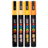 Posca PC-5M Paint Marker Pen Orange Assorted Bullet Medium Wallet of 4