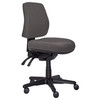 Buro Roma 3 Lever Mid Back with Seat Slide without Arms SafeTex Charcoal | Mega Office Supplies