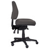 Buro SafeTex Charcoal Roma 3 Lever Mid Back with Seat Slide without Arms | Mega Office Supplies