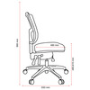 Buro SafeTex Charcoal Metro II 24/7 Mesh Mid Back with Seat Slide Nylon Base without Arms | Mega Office Supplies