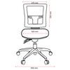 Buro Mesh Mid Back with Seat Slide Nylon Base without Arms SafeTex Charcoal Metro II 24/7 | Mega Office Supplies