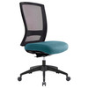 Buro Mentor Mesh Back Black Nylon Base without Arms Safetex Cobalt | Mega Office Supplies
