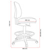 Buro Black Roma Drafting Chair 1 Lever Mid Back | Mega Office Supplies