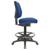 Buro Chair 1 Lever Mid Back Navy Roma Drafting | Mega Office Supplies