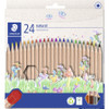 Staedtler 24 pack of natural coloured pencils with eco-friendly packaging