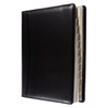 Debden Elite Desk Diary 2026 Executive Quarto Black with premium PU cover Side View
