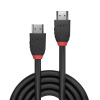 8K60Hz HDMI Cable Black Line Lindy 0.5m