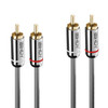 Lindy Dual RCA Audio Cable, Cromo Line