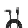 0.5m USB 3.2 A to C Cable 90 Degree 10Gbps Lindy