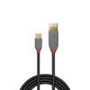 USB 2.0 Type A to C Cable Anthra Line Lindy 0.5m