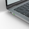 4 Pack + Key, Green, Lindy USB C Port Blocker