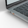4 Pack + Key, Orange, Lindy USB C Port Blocker