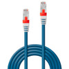 2m Cat6A S/FTP LSZH Gigabit Network Cable Blue Lindy
