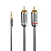 Lindy 1m 3.5mm to Phono Audio Cable Cromo Line