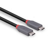 USB 4 240W Type C Cable 40Gbps Anthra Line Lindy 2m